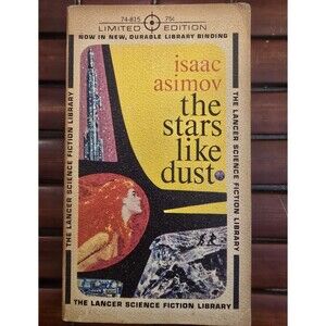 Isaac Asimov The Stars Like Dust Lancer Limited Edition 1963 Scifi Paperback